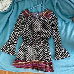 Adorable Flower Hippie Dress